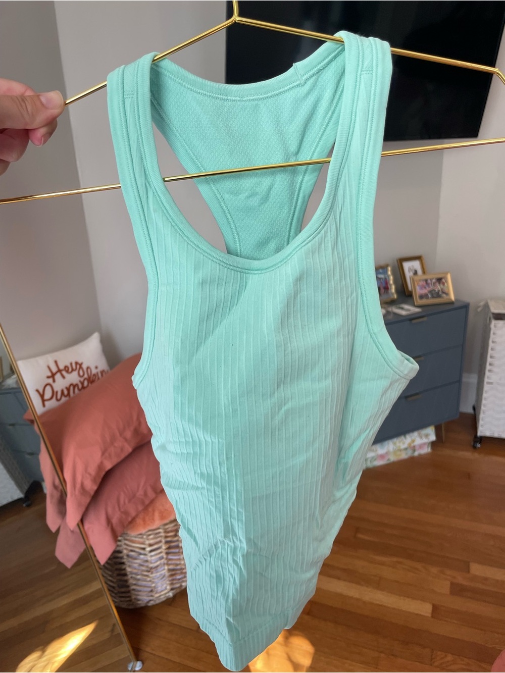 lululemon athletica Ribbed Racerback Tank — Mint
